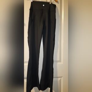 Black High-Waisted Women's Flare Pants